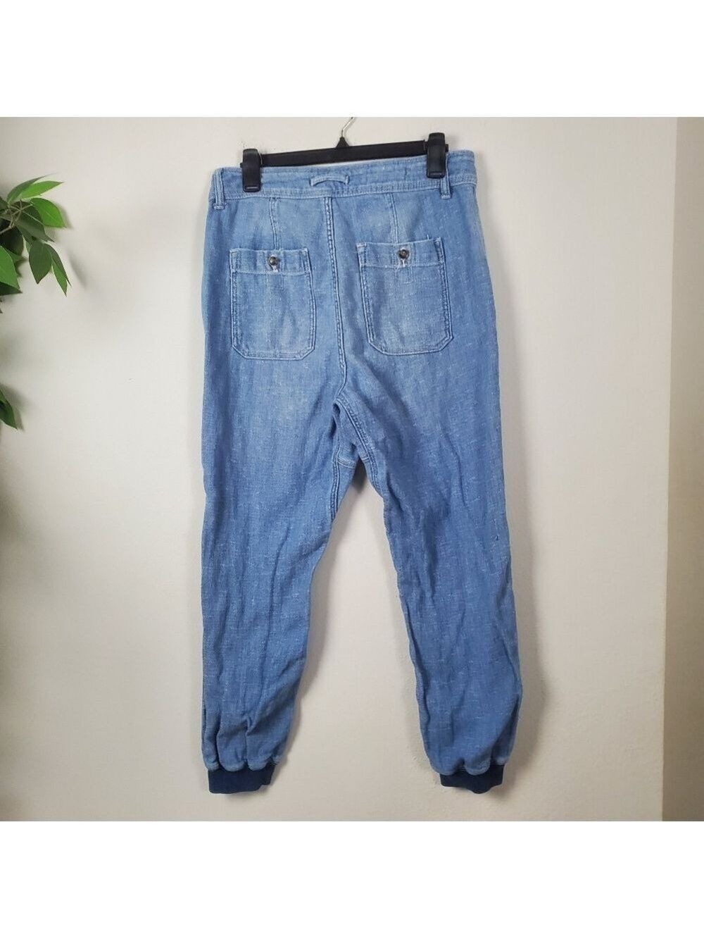 Free People We The Free Skye Relaxed Boyfriend Linen Jeans Size 29 - Picture 6 of 14